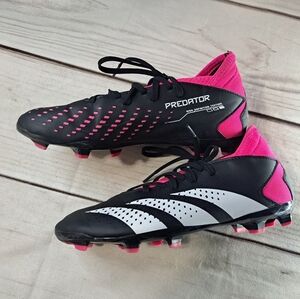 ADIDAS PREDATOR ACCURACY  SOCCER CLEATS BLACK PINK SIZE 6